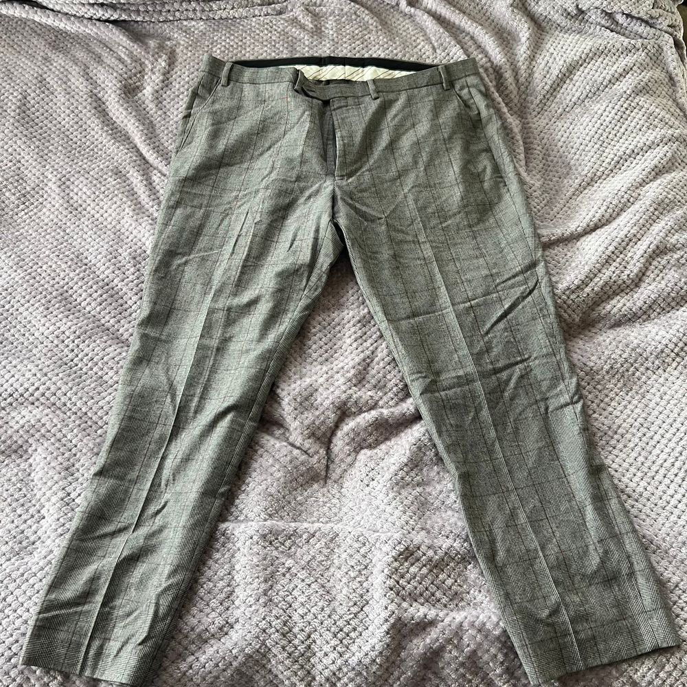 Lauren Ralph Lauren Classic Gray Glen Plaid Check Dress Pants 44x32 Men's XXL
